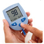 microdot® Blood Glucose Meter minimizing risk of cross contamination by using the eject button